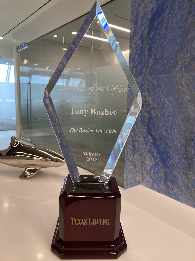 Tony Buzbee Wins Texas Lawyer's 2015 Attorney of the Year Award